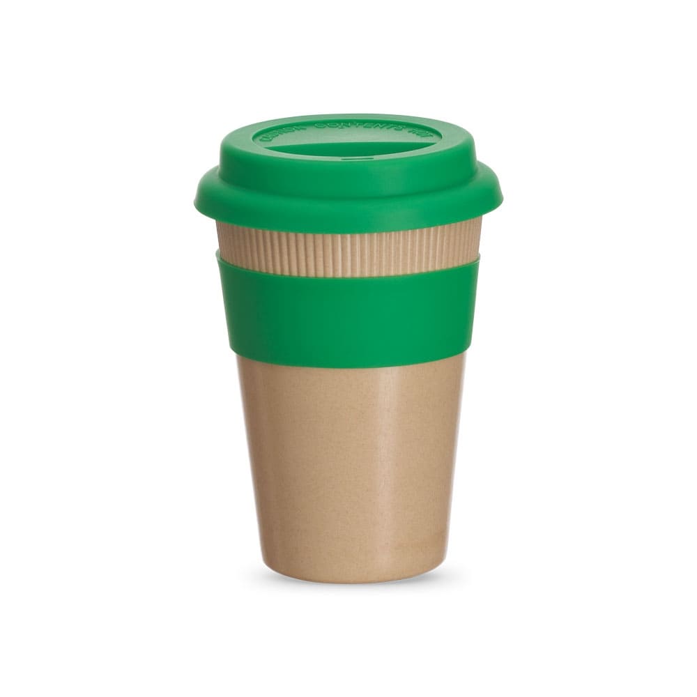 Copo Fibra de Bambu personalizado dia a dia450ml-VERDE-