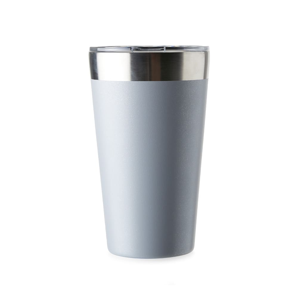 Copo termico de inox brinde dia a dia473ml-CINZA