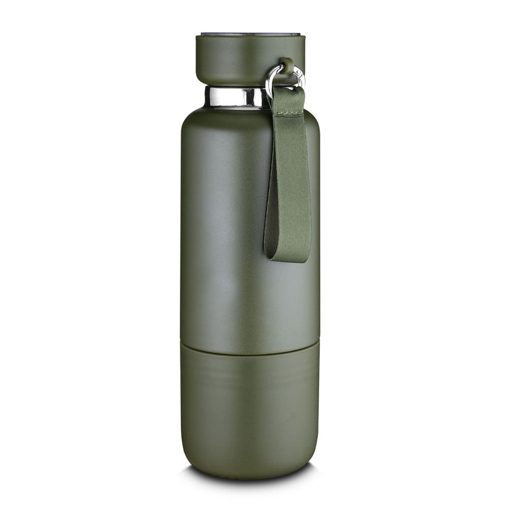 Garrafa Termica Inox brinde empresa-500ml-VERDE