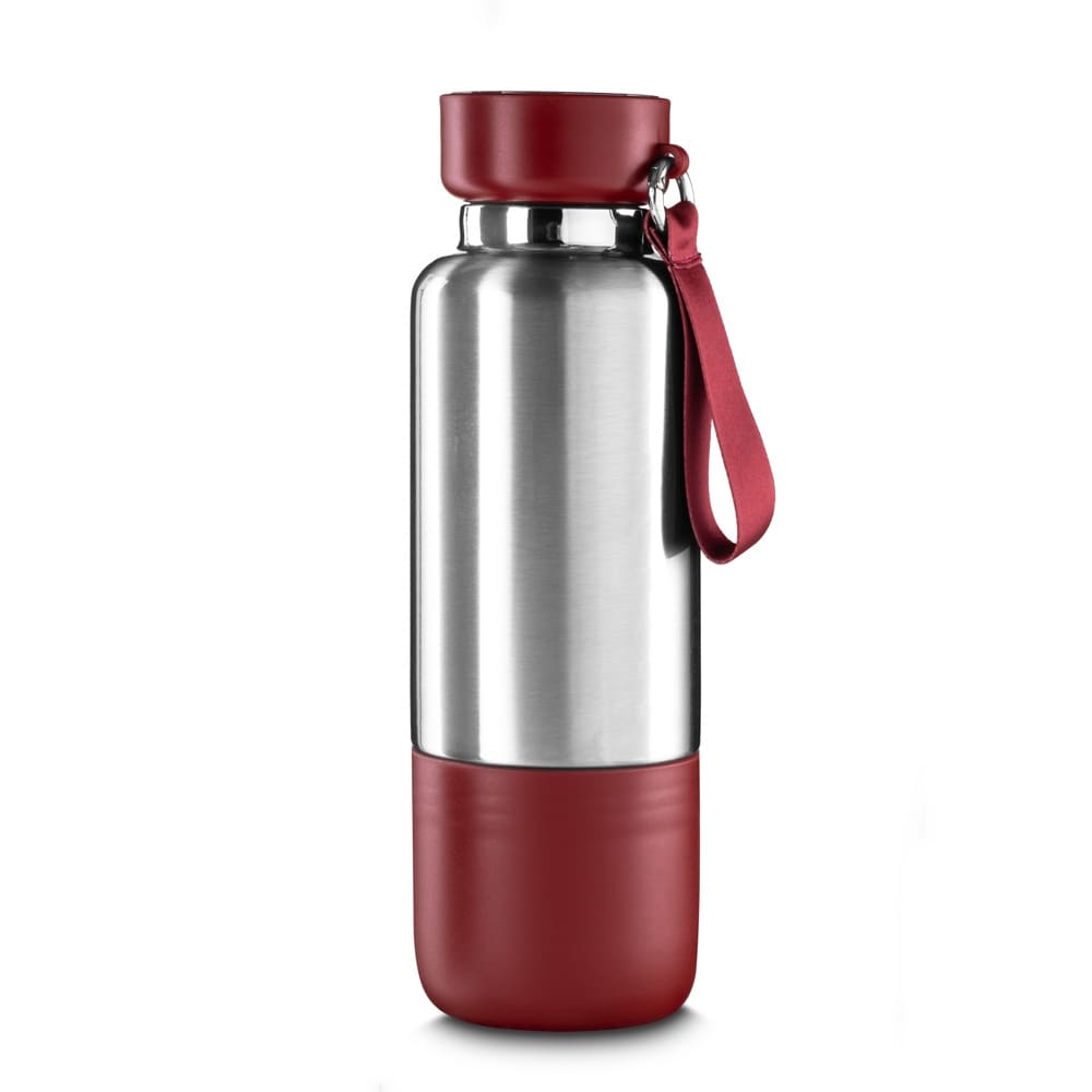 Garrafa Termica Inox personalizado dia a dia-500ml-VERMELHO-