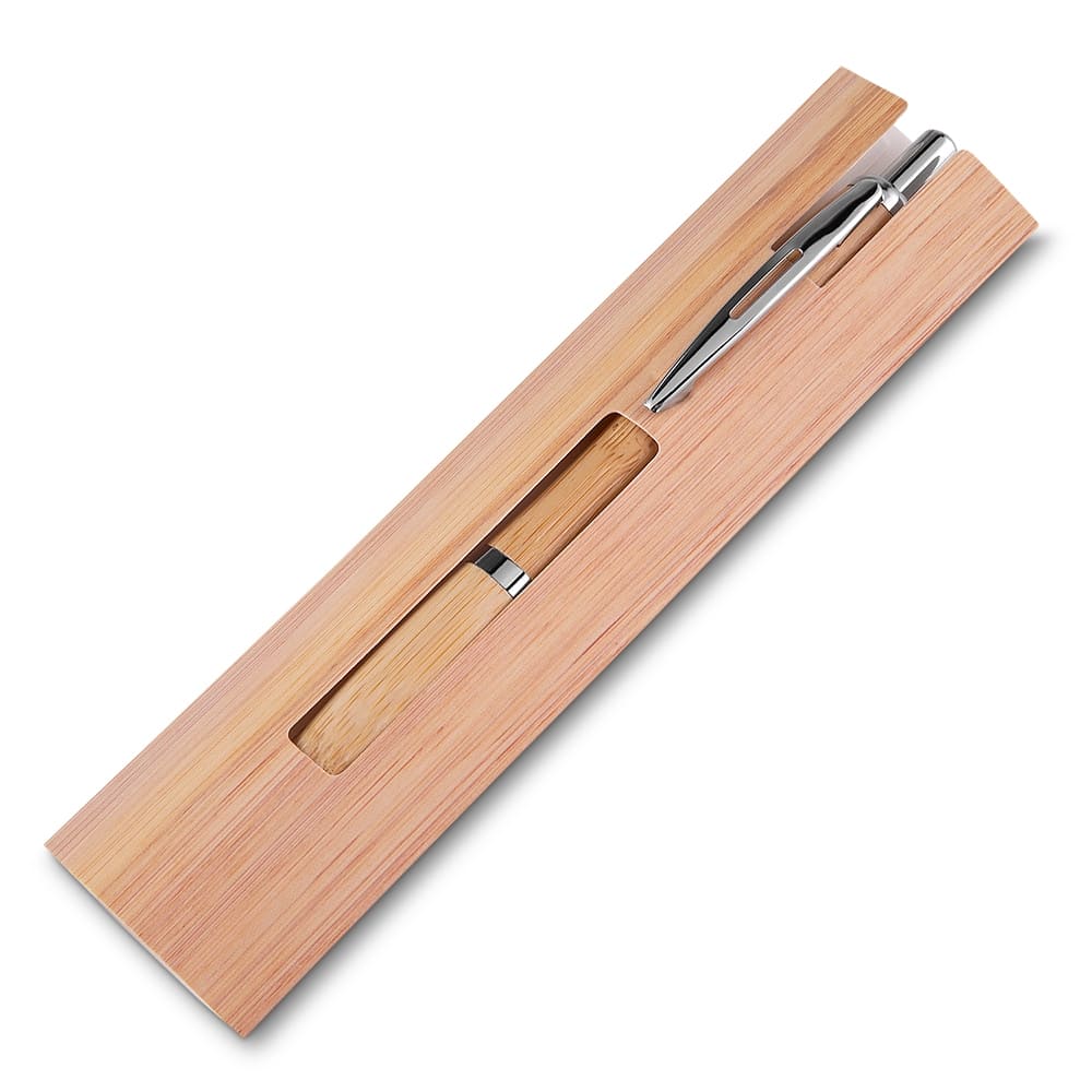 Caneta Ecologica de Bambu brinde empresa-