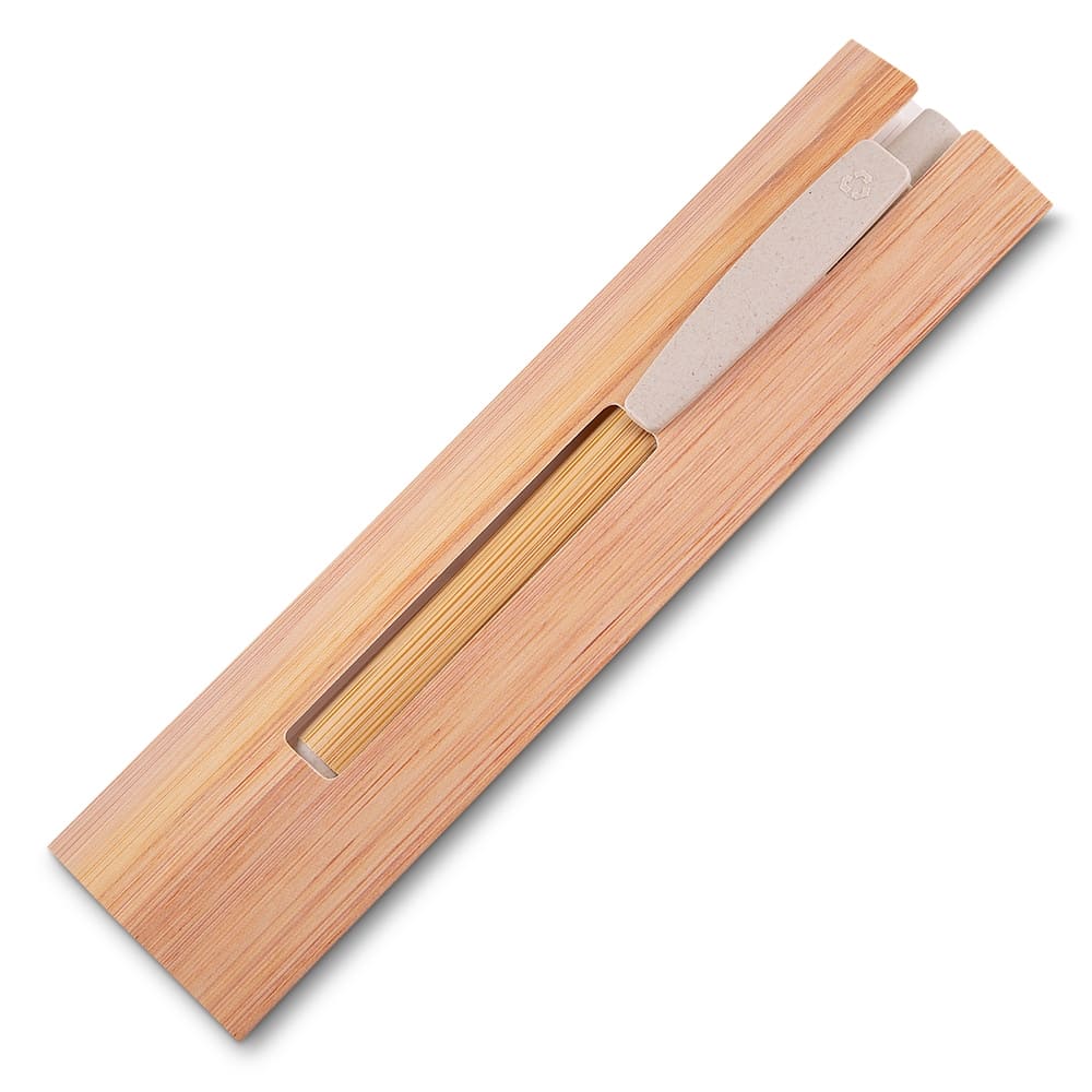Caneta Ecologica de Bambu personalizada dia a dia