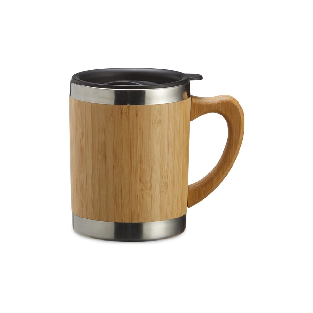 Caneca de bambu personalizada