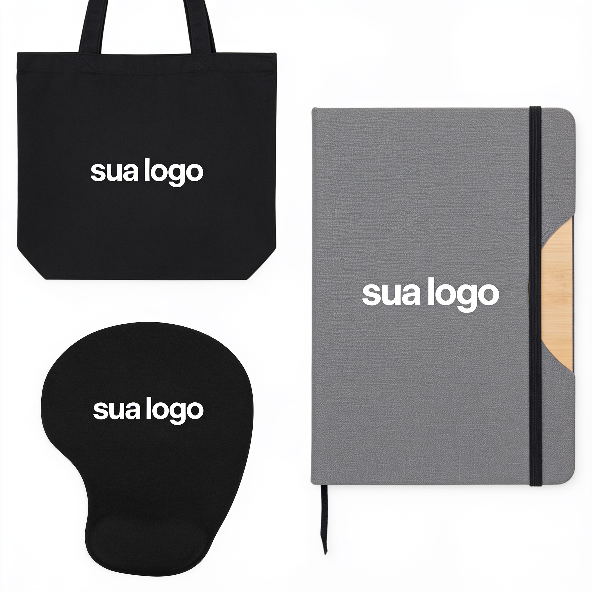 kit sacola mousepad e sacola personalizado