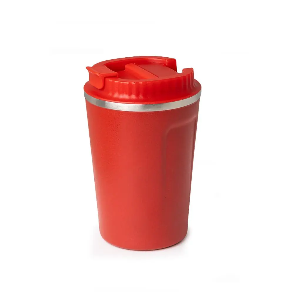 Copo Termico inox brinde dia a dia350ml-VERMELHO-